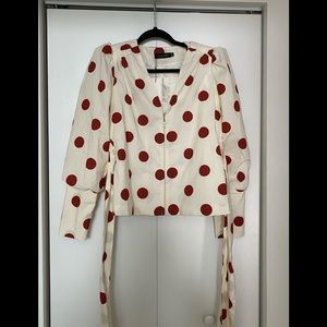 Alpha & Omega Polka Dot Top